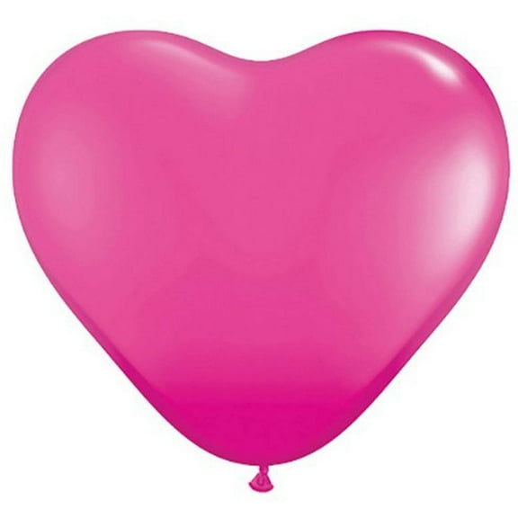Qualatex 78335-Q Hearts - Wild Berry, 11", Pink