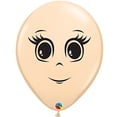 thumbnail image 1 of Qualatex 85906 5 in. Masculine Face Latex Balloon, Blush, 1 of 3