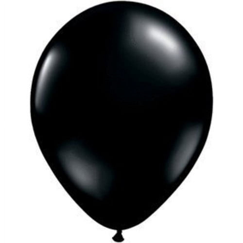Qualatex 9" Balloons, Onyx Black Jewel - Pack of 100