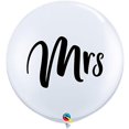 thumbnail image 1 of Qualatex 91228 36 in. Mrs Latex Balloon, White, 1 of 1