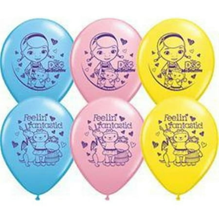 Qualatex pack of 25 Balloons 12 inch Doc Mcstuffins Latex Balloon
