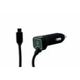thumbnail image 1 of Qmadix Qualcomm Quick Charge (3.0) Coiled 7Ft USB-C Car Charger - Black, 1 of 3
