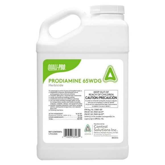 Quali-Pro Prodiamine 65 WDG Pre-Emergent Herbicide (Generic Barricade) - 5 Lbs Jug by Control Soultions