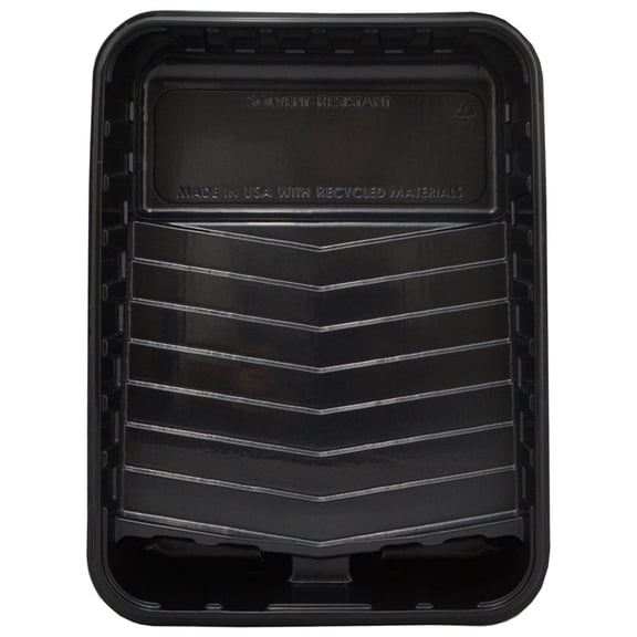 RollerLite PET-100C Roller Tray, 9 in L, Plastic, Black