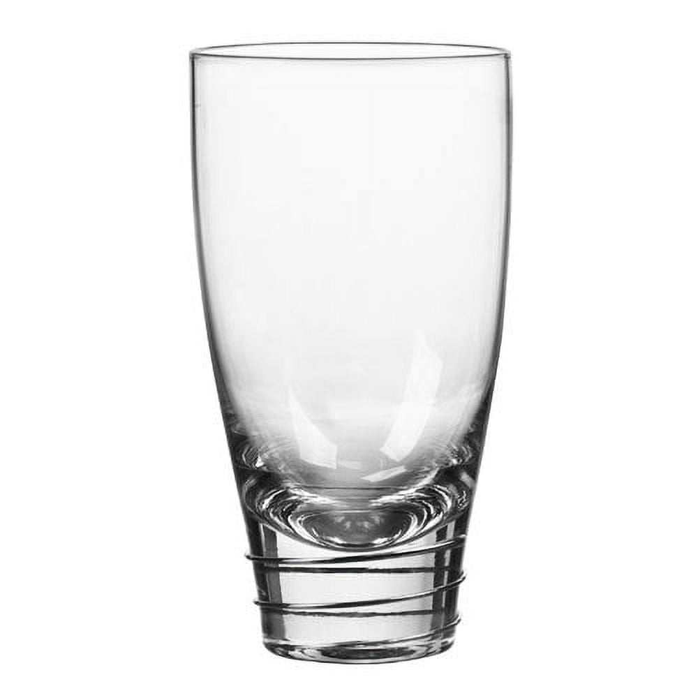 Qualia Glass Helix 18 oz. Drinking Glass (Set of 4)