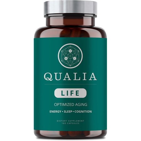 Qualia Life | The Most Advanced Supplement for NAD+, Cellular Energy, Metabolism & Repair for Better Aging with 35+ NAD Boosters Resveratrol, CoQ10, PQQ, Niacin & More | 160 Vegetarian Capsules