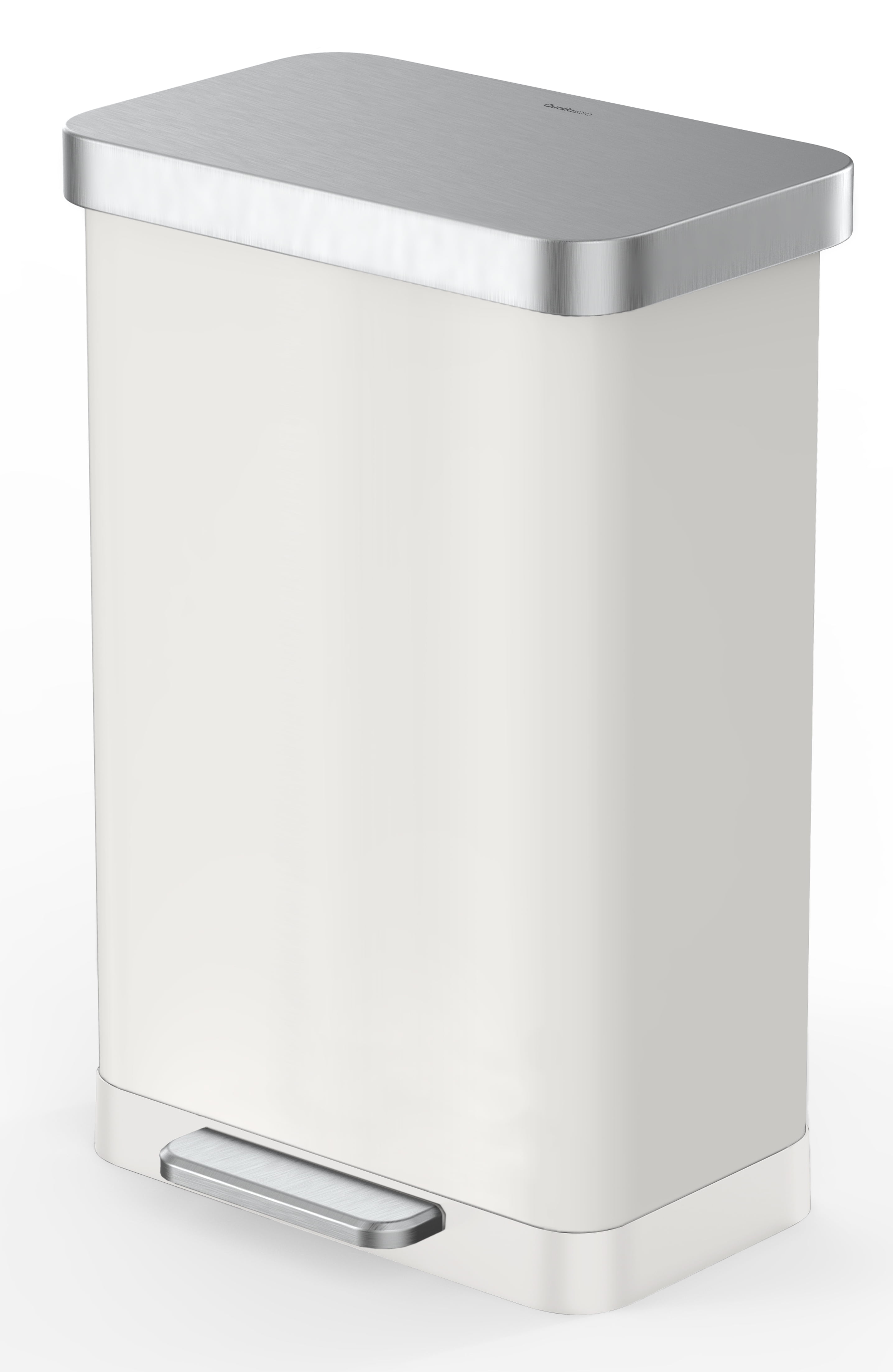 Qualiazero 20 Gallon Trash Can, Stainless Steel Step On Kitchen Trash