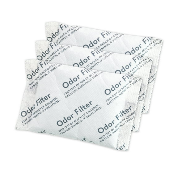 Qualiazero Activated Carbon Odor Filters for Trash Can, Pack of 3