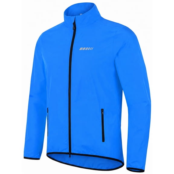 Qualidyne Cycling Jacket for Men, Windproof Lightweight Running Windbreaker, Breathable Quick Dry Biking Coat