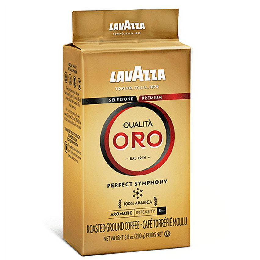 Qualita Oro Roasted Ground Coffee By Lavazza - 8 oz Coffee