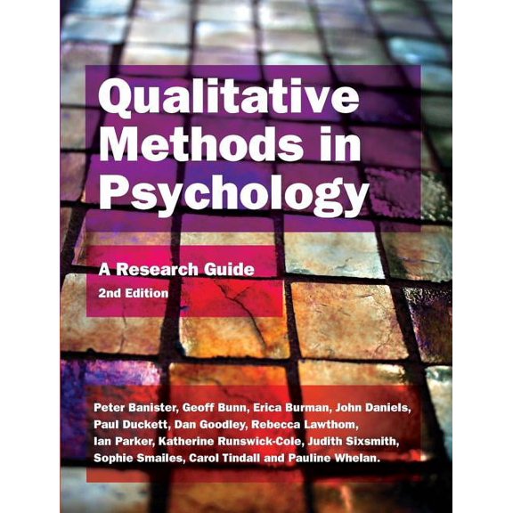 Qualitative Methods in Psychology: A Research Guide, (Paperback)