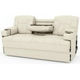 thumbnail image 1 of Qualitex De Leon Console SL RV Sofa Bed, 68" Wide, Ulitmate Leather, Bisque, 1 of 10