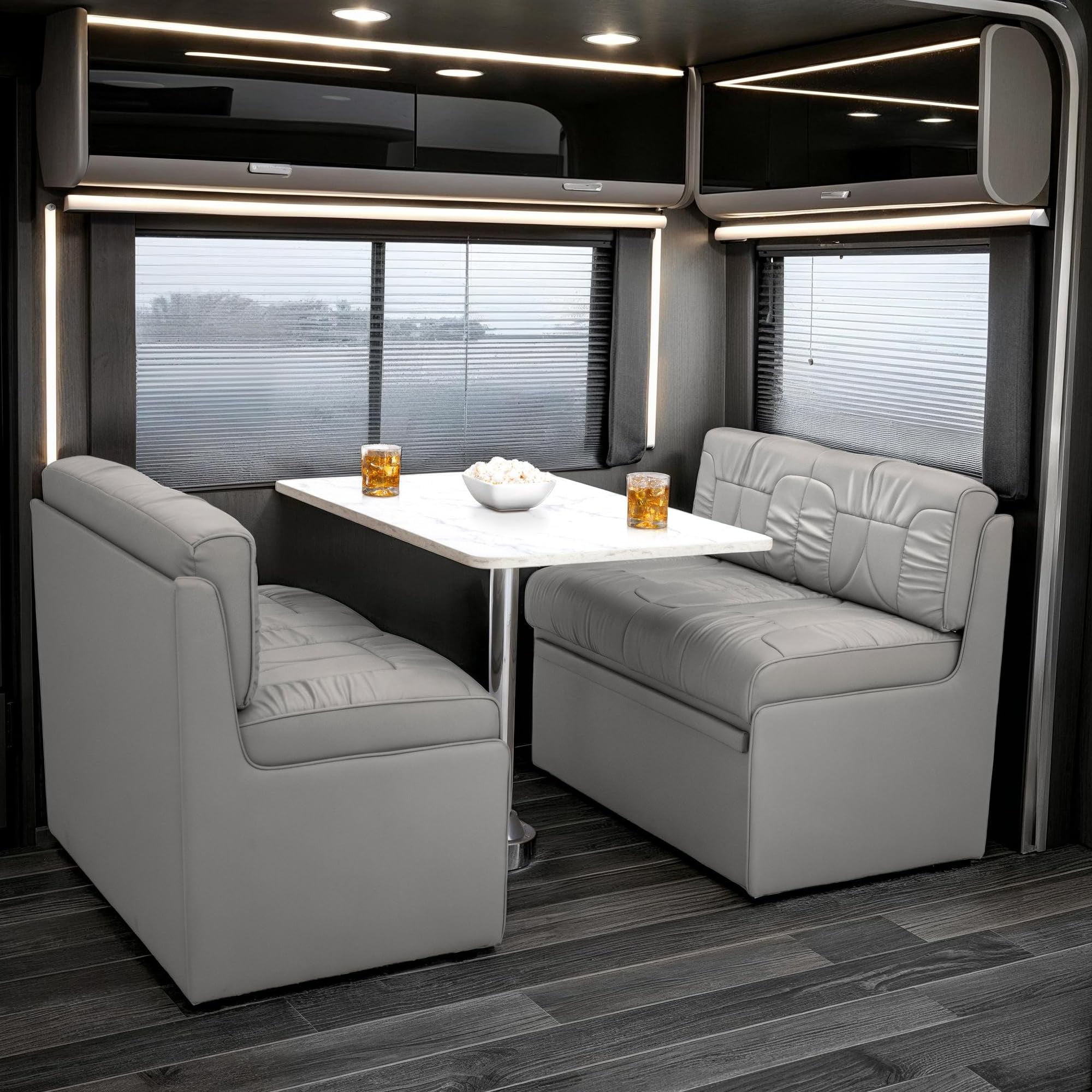 Blanco Rv Storage Qualitex De Leon RV Dinette, Bed with Storage and Blanco Table ...