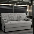thumbnail image 1 of Qualitex De Leon SL RV Sofa Bed - 68" Wide - Ash Ultimate Leather, 1 of 8