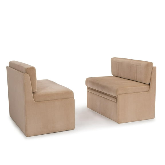 Qualitex Ethos RV Dinette, Bed with Storage, Fabric, Encore Sandstone