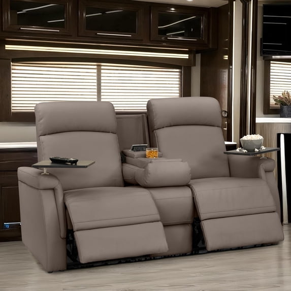 Qualitex Odyssey RV Double Recliner Sofa, Ultimate Leather, Heat ...