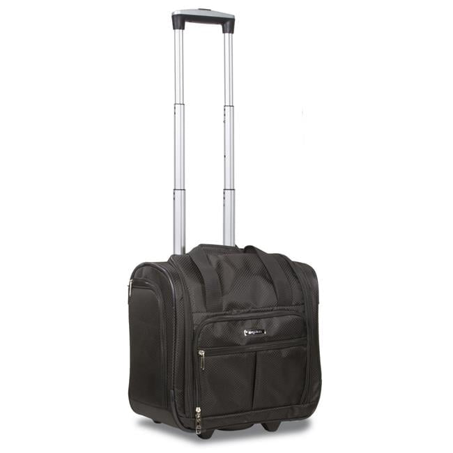 Qualitry Luggage 15" Lightweight Underseater Carry On Luggage, Black