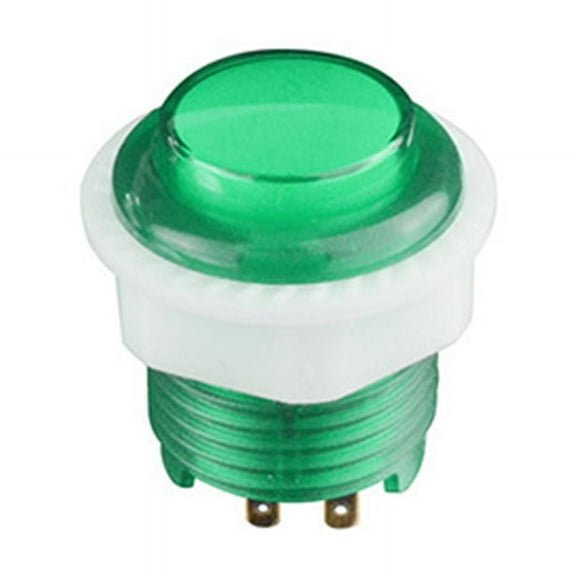 Quality ABS Game Machine Push Button Switch with Light Illuminate 24mm Arcade Game Console Button with 4 Terminal B
