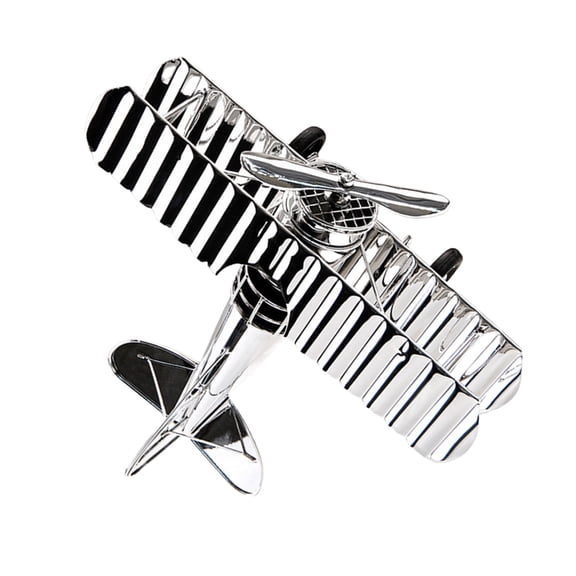 Quality Airplanes Sculpture Electroplated Silver Aircraft Model for Collectors and Home Decoration Lover Elegant Accent
