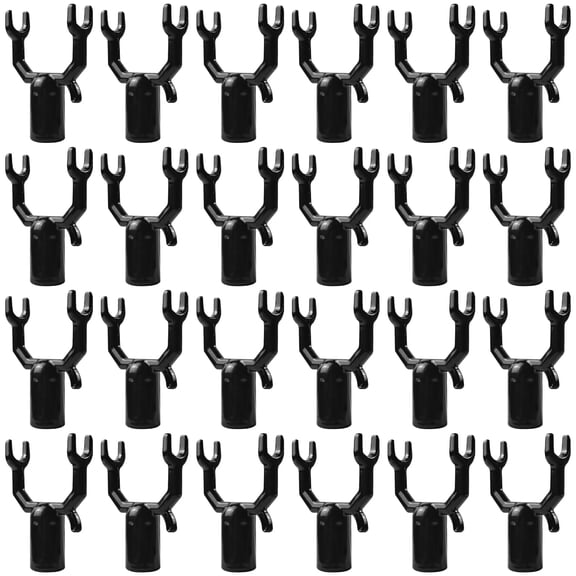 24 Pack Aluminum Alloy Tree Stakes Adjustable Y-Shape Tree Support Kit, Heavy Duty Straightening Stakes for Fruit Trees, Rust-Resistant Garden Plant Supports