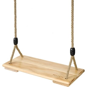 Quality Assurance Wooden Swing Set, Easy to Install and Stress Relief for Adults and Kids, Nostalgic Design with Durable Birch Wood, Adjustable Height for Outdoor Play and Autism