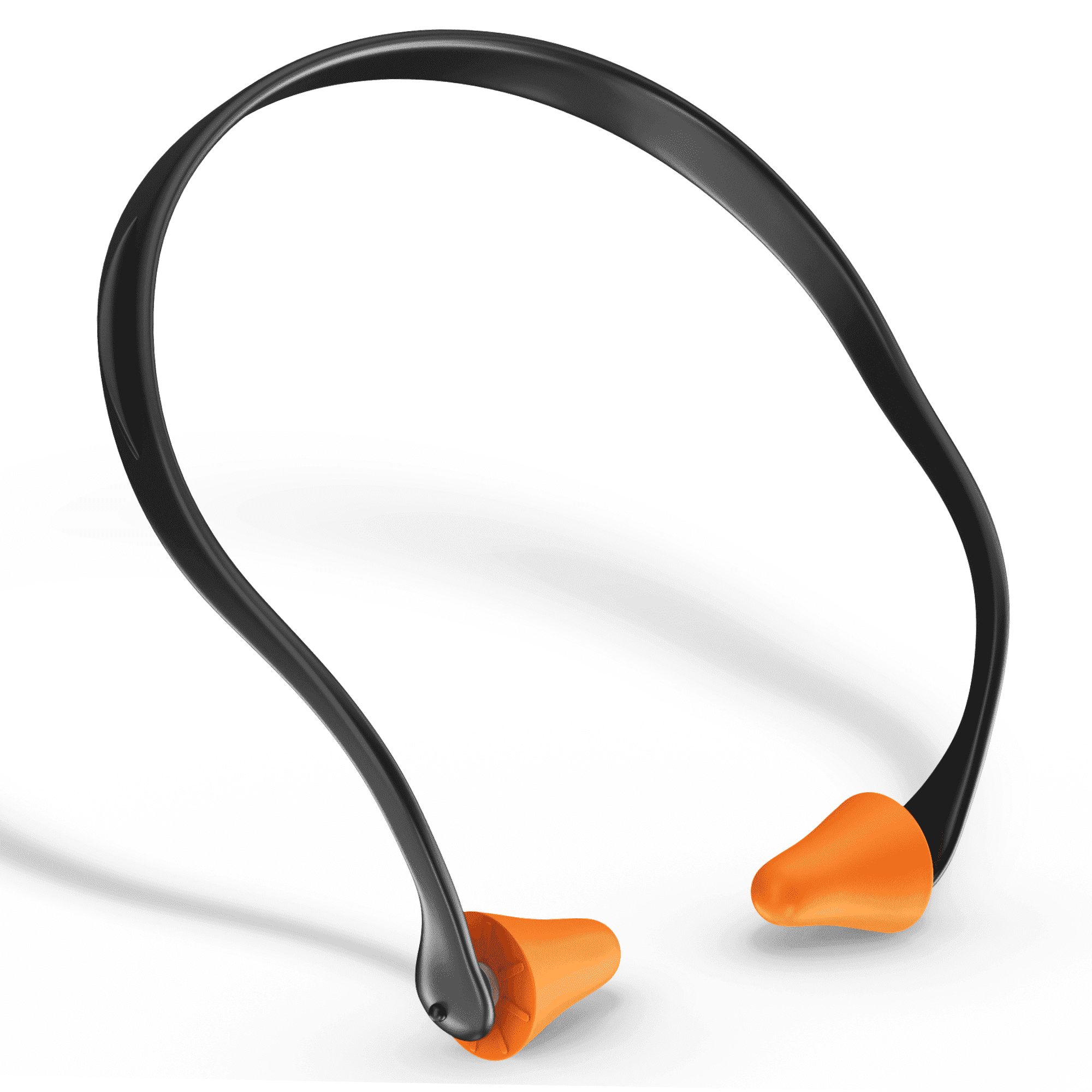 10 Pair Banded Ear Plugs with Foam Pods - 25dB Safety Earplugs for Work Industrial Ear Protection Construction Behind the Head Hearing Protection
