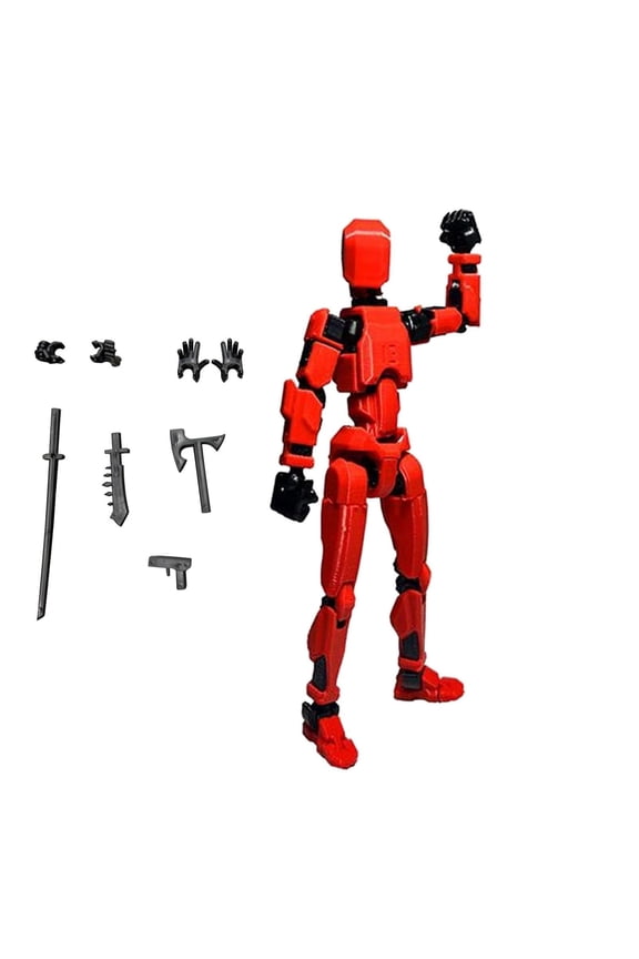 Same Quality, Better Price!!! Titan 13 Action Figure T13 Action Figure 3D Printed Multi-Jointed Movable Lucky 21 Articulated Robot Dummy Action Figures Valentines Gifts for Him Red