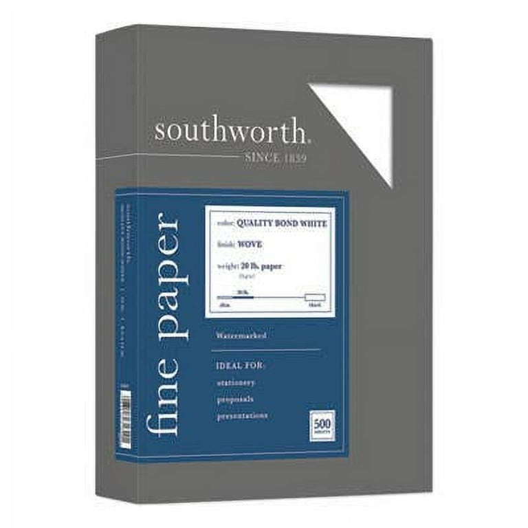 Quality Bond Business Paper, 95 Bright, 20 lb Bond Weight, 8.5 x 11, White, 500/Ream Quality Bond Business Paper, 95 Bright, 20 lb Bond Weight, 8.5 x 11, White, 500/Ream