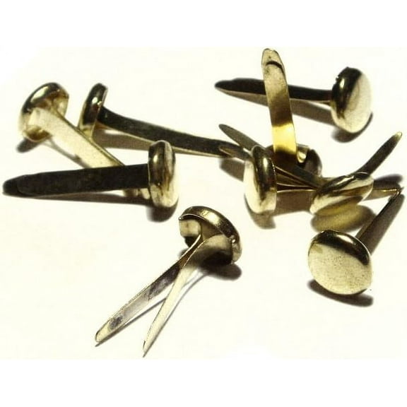 Quality Brass Plated Paper Fasteners Split Pins Butterfly Clip 12mm