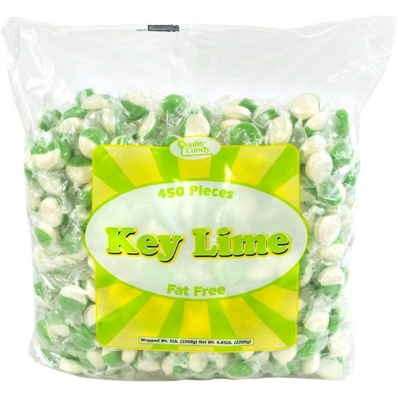 Quality Candy Key Lime Hard Candy Disks, 5 lbs