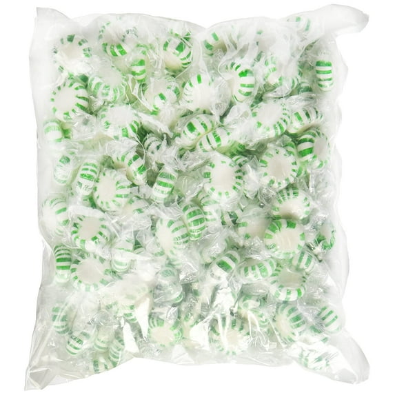 Quality Candy Spearmint Starlights - 2 Lb Bag