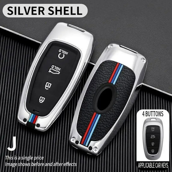 Quality Car Key Case Holder For Hyundai Solaris Sonata Hybrid NEXO NX4 Tucson Santafe dn8 2021 2020 Interior Accessories