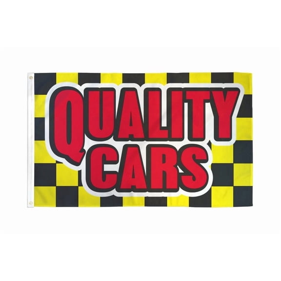 Quality Cars Flag 3x5ft Poly