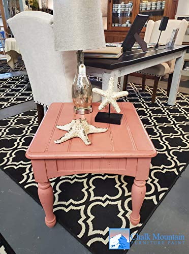 Quality Chalk Furniture Paint. Zero VOC and Low Odor. 54 Beachy and Earthy Colors. (8oz #47 Red Rock)