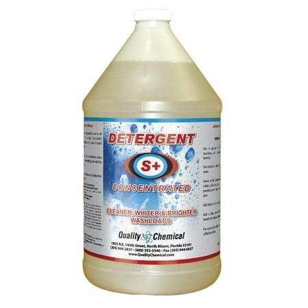 Quality Chemical / Detergent S+ Solvent-Based Laundry Detergent / Removes Stains / 1 Gallon (128 oz.)