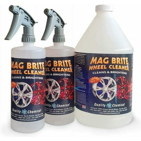 Quality Chemical Mag Brite / Acid Wheel and Rim Cleaner / 1 Gallon Combo