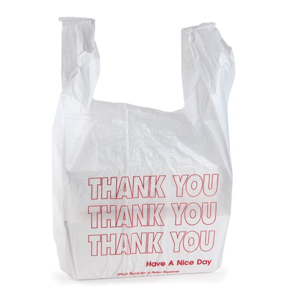 Quality Chemical / Thank You Bags, Printed / Plastic / White 700 bags / 11.5"" Wide x 21 / Case of 700