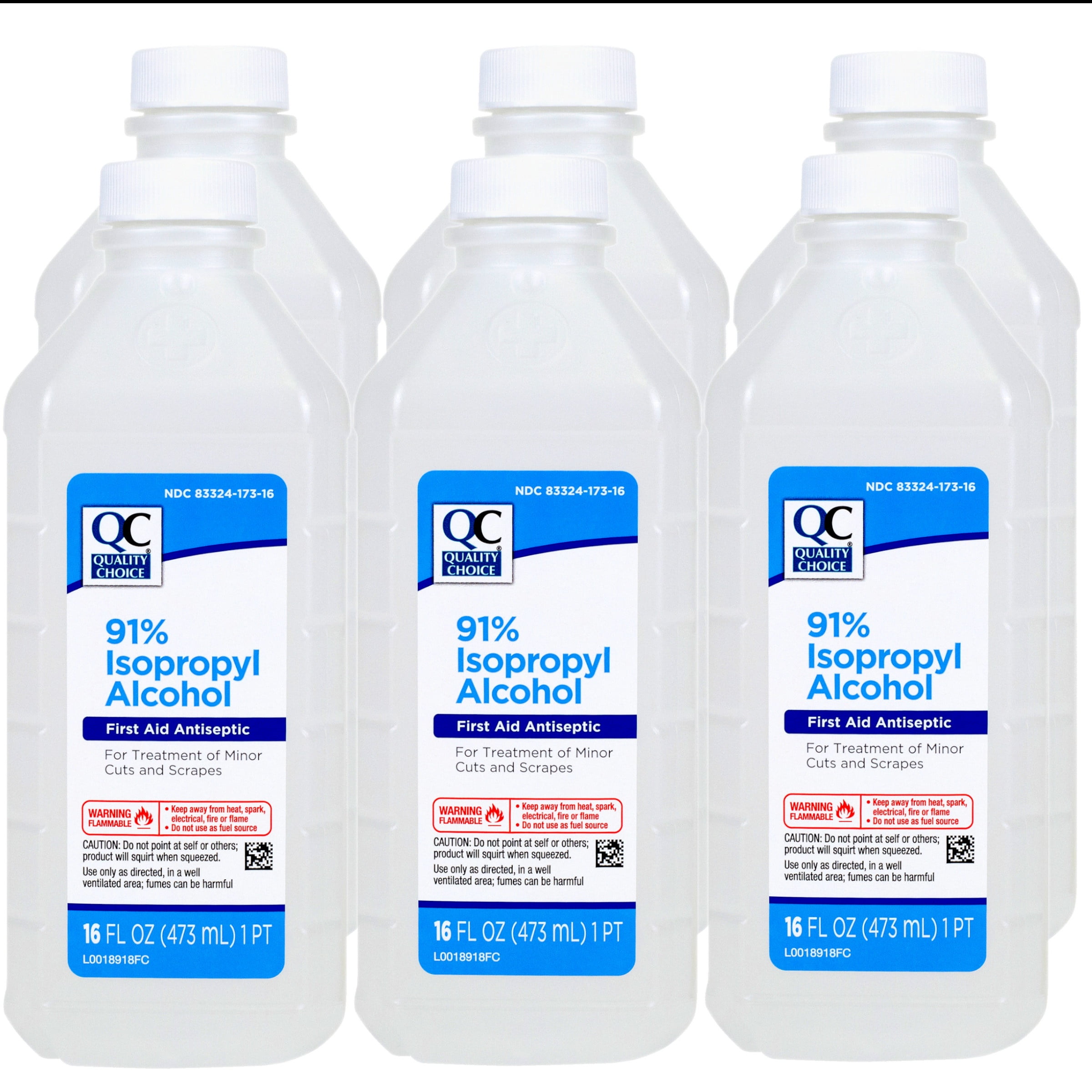 Quality Choice 91% Isopropyl Alcohol First Aid Antiseptic for