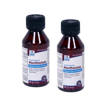 Quality Choice Antiseptic Merthiolate Mercury-Free Liquid, 2 Pack