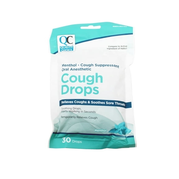 Quality Choice Cough Drops Menthol Eucalyptus 30 Count Each