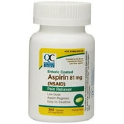 Quality Choice Enteric Coated Lo-Dose Aspirin 81mg Tablet 365 Count