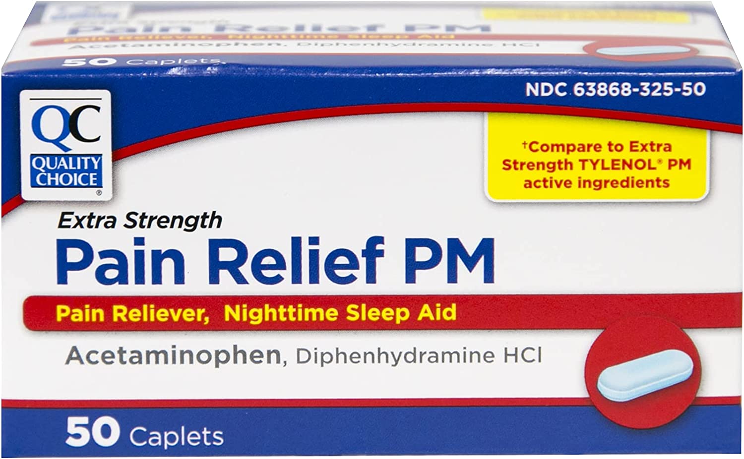 Quality Choice Extra Strength Pain Relief PM, Pain Reliever and