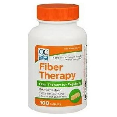 Quality Choice Fiber Therapy for Regularity Methylcellulose, 500 mg 100 Caplets