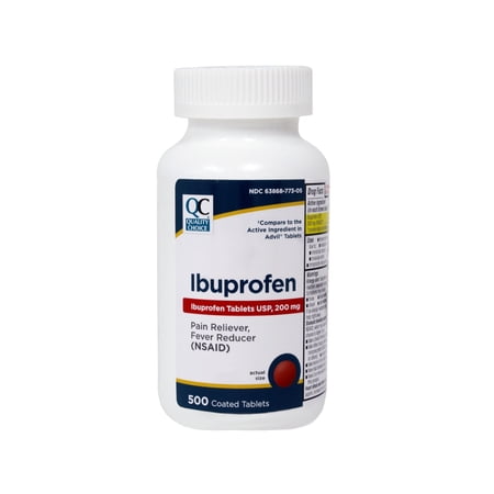 Quality Choice Ibuprofen Tablets USP 200 mg Pain Reliever Fever Reducer 500 Count