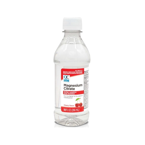 Quality Choice Magnesium Citrate Oral Laxative Cherry Flavor 10oz Each