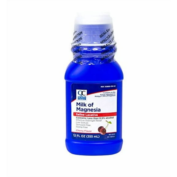 Quality Choice Milk of Magnesia Saline Laxative, Cherry, 12 fl oz