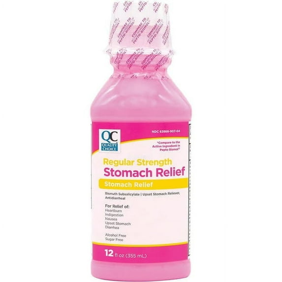 Quality Choice Pink Bismuth - Regular Strength 12 fl oz Liq