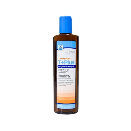 Quality Choice Therapeutic T+Plus Original Strength Coal Tar 0.5% Dandruff Shampoo 8.5 Fl. Oz.