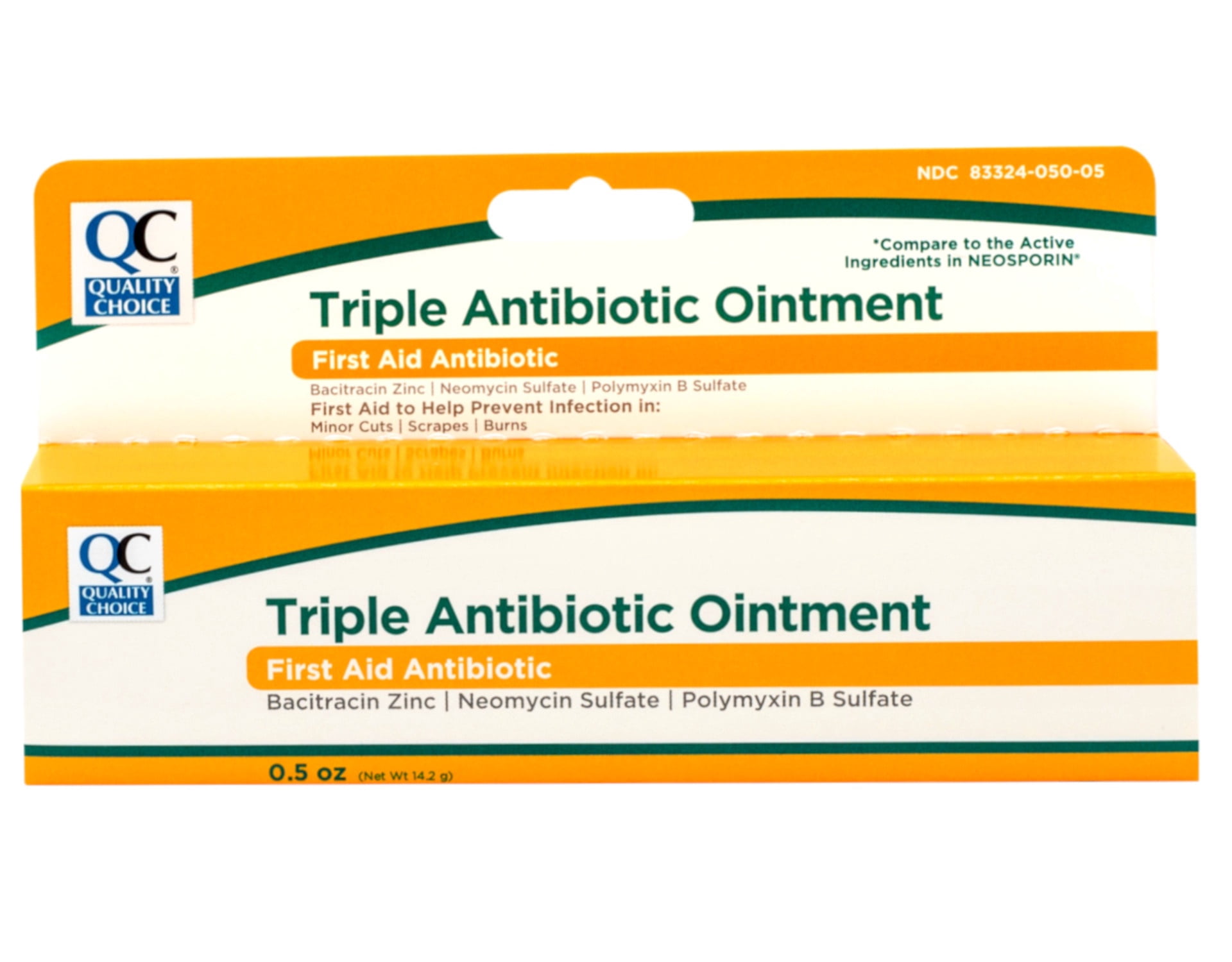 Quality Choice Triple Antibiotic Ointment, First Aid to Help Prevent Infection in Minor Cuts, Scrapes, Burns, 0.5 OZ