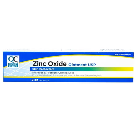 Quality Choice Zinc Oxide Ointment Skin Protectant 2oz Each